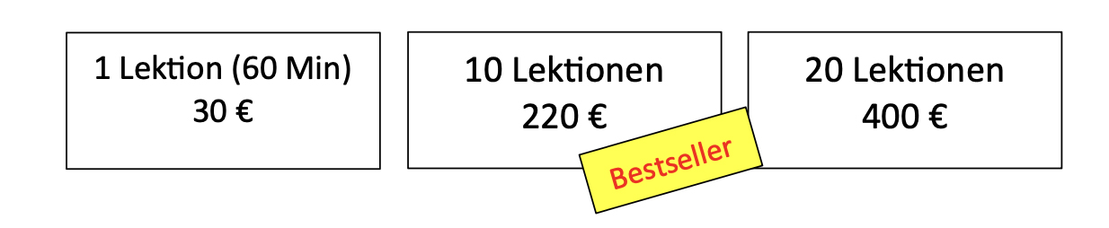 Privatunterricht und Gruppenpreise schon ab 20€ im Monat!